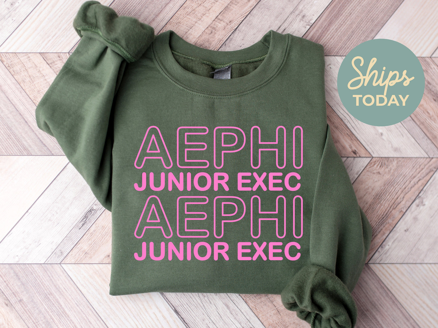 Alpha Epsilon Phi Junior Exec Sorority Sweatshirt _ 30928g