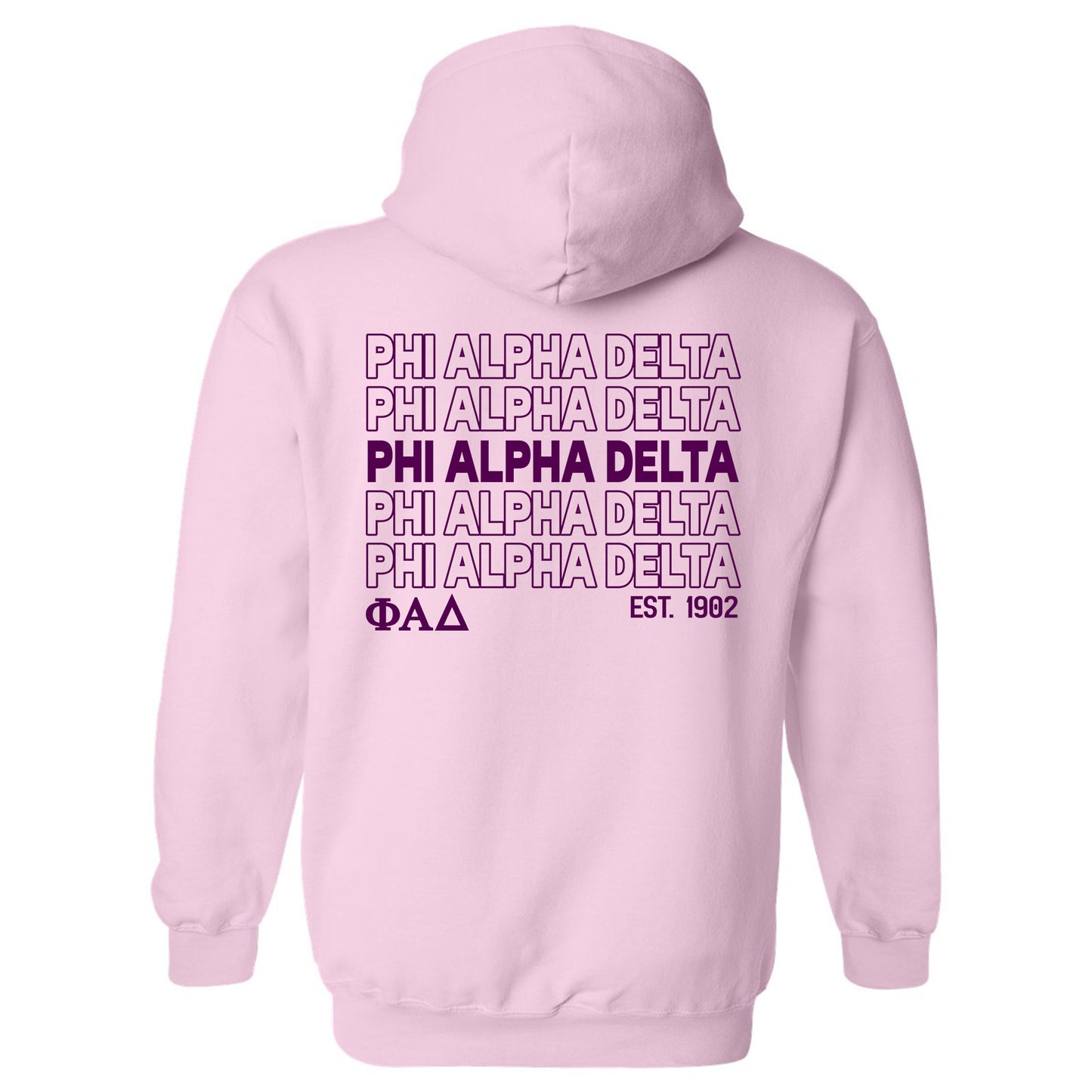 Phi Alpha Delta Repeating Letters COED Hoodie _ 35592g