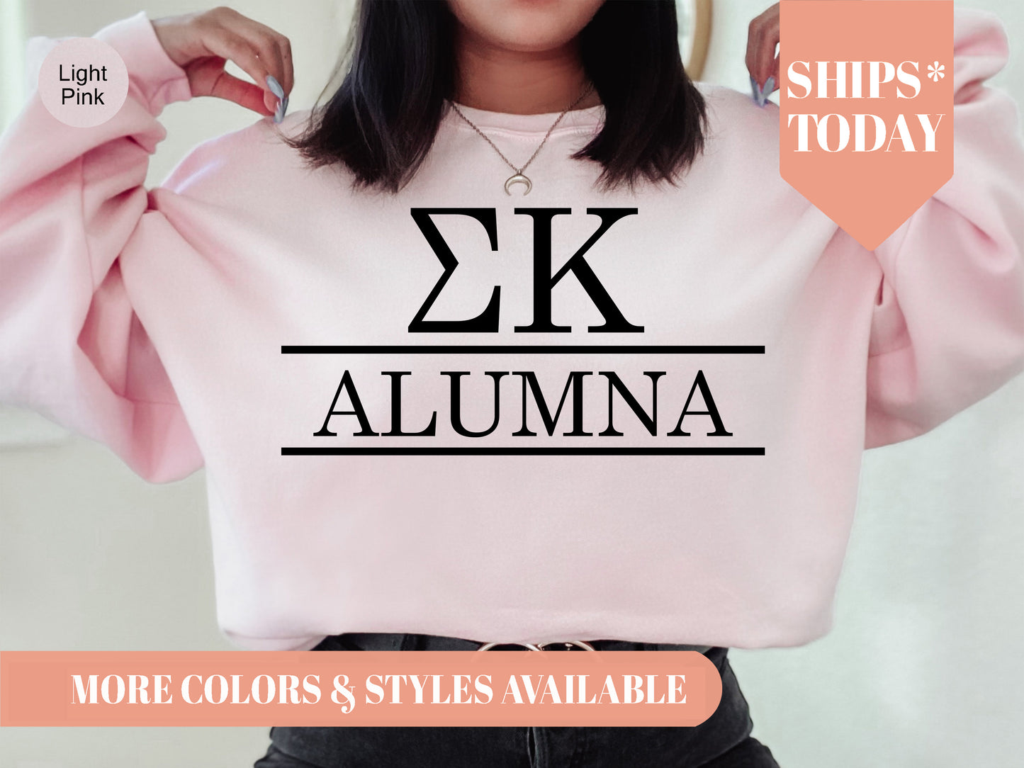 Sigma Kappa Just Turned Alumna Sorority Sweatshirt _ 30756g