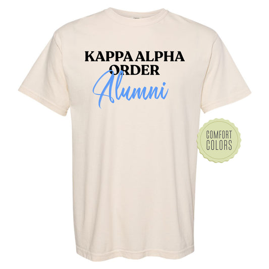 Kappa Alpha Order Alumni Comfort Colors Fraternity T-shirt _ 30771g