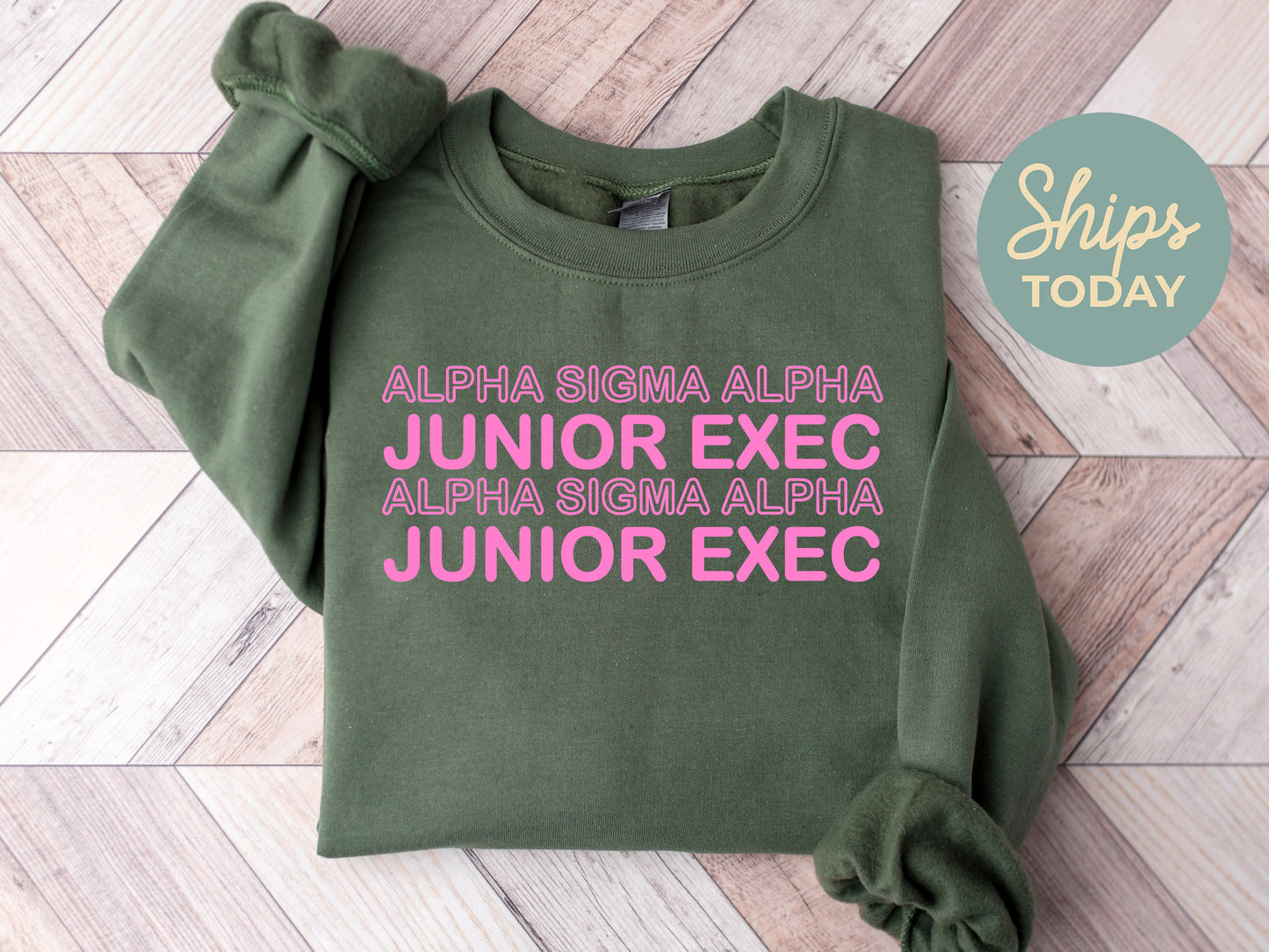 Alpha Sigma Alpha Junior Exec Sorority Sweatshirt _ 30932g