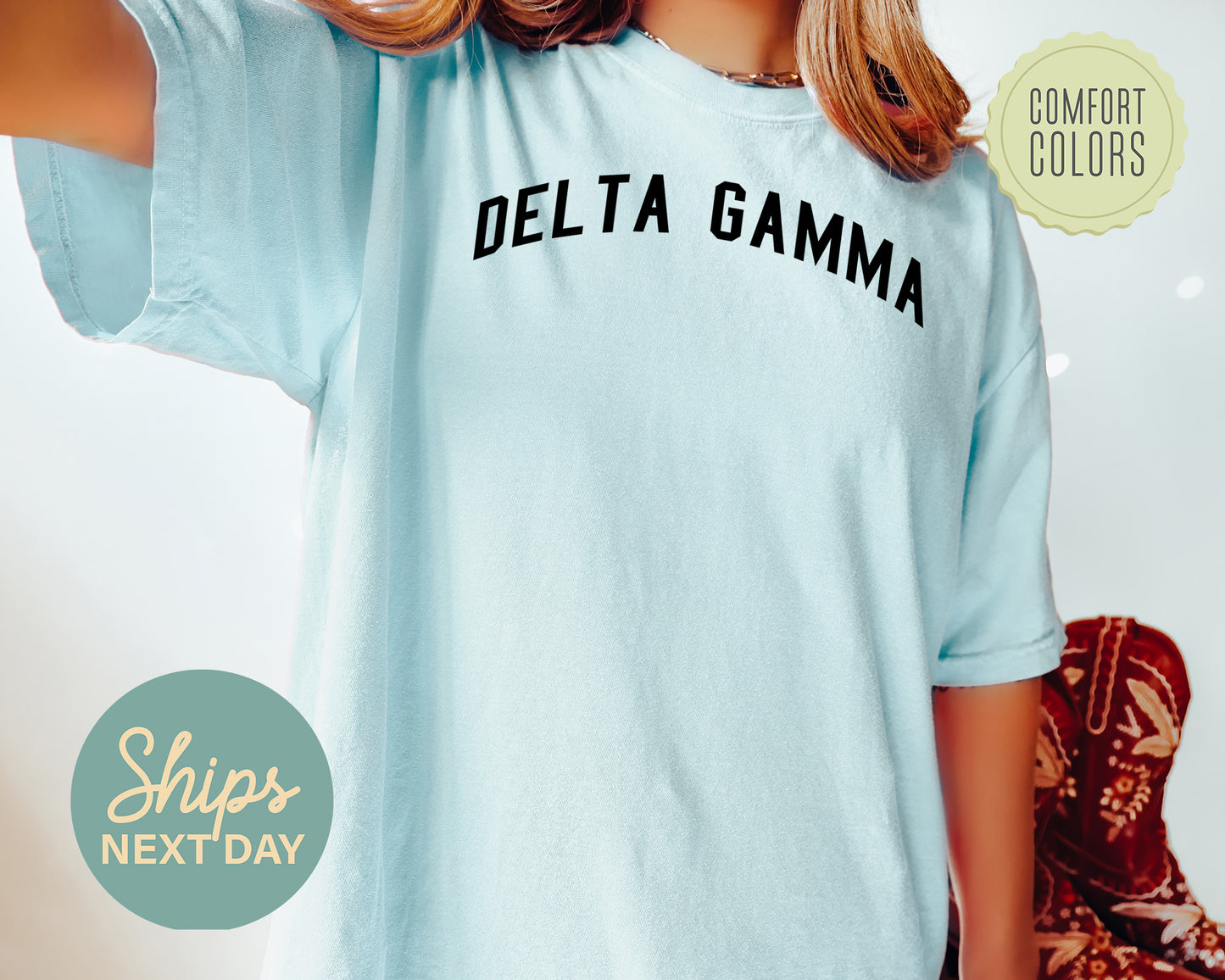 Delta Gamma Just Bold Comfort Colors Sorority T-shirt _ 2380g
