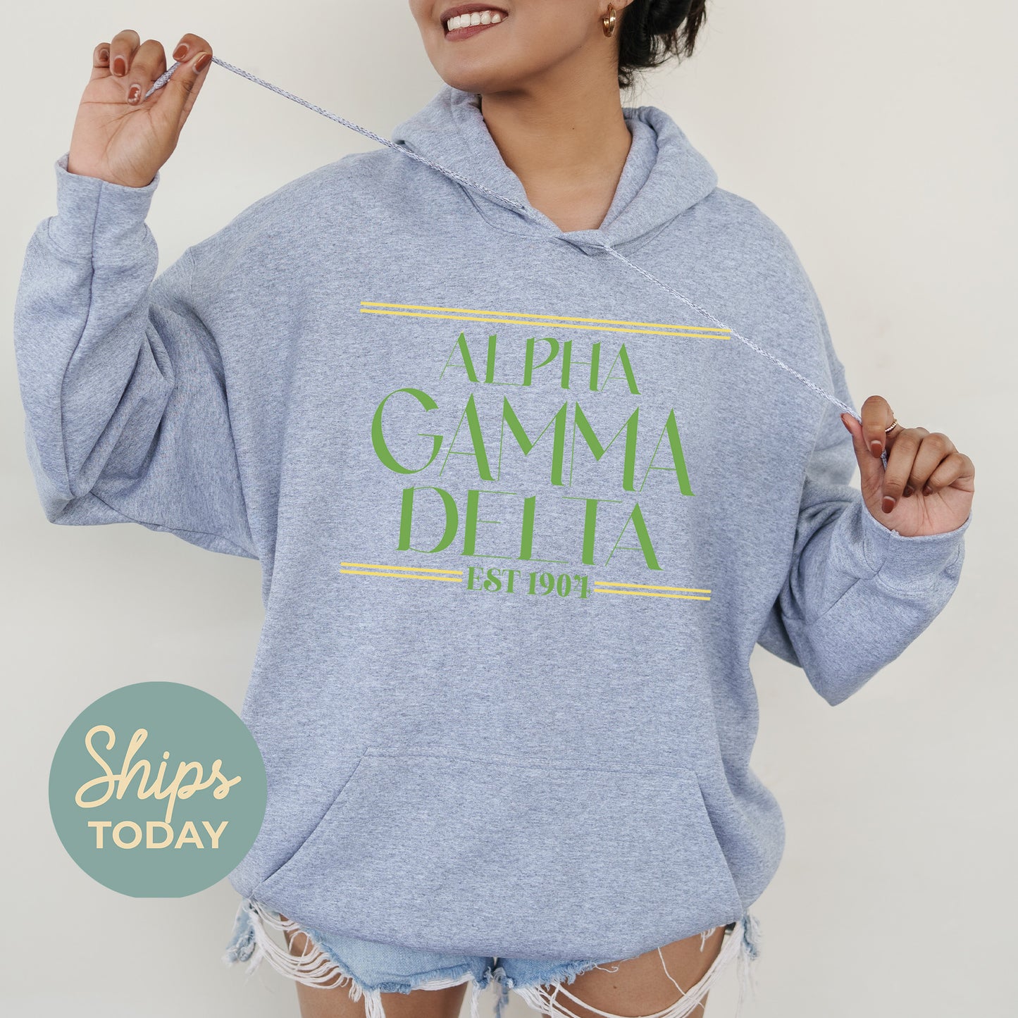 Alpha Gamma Delta Greek Harmony Sorority Hoodie _ 34967g