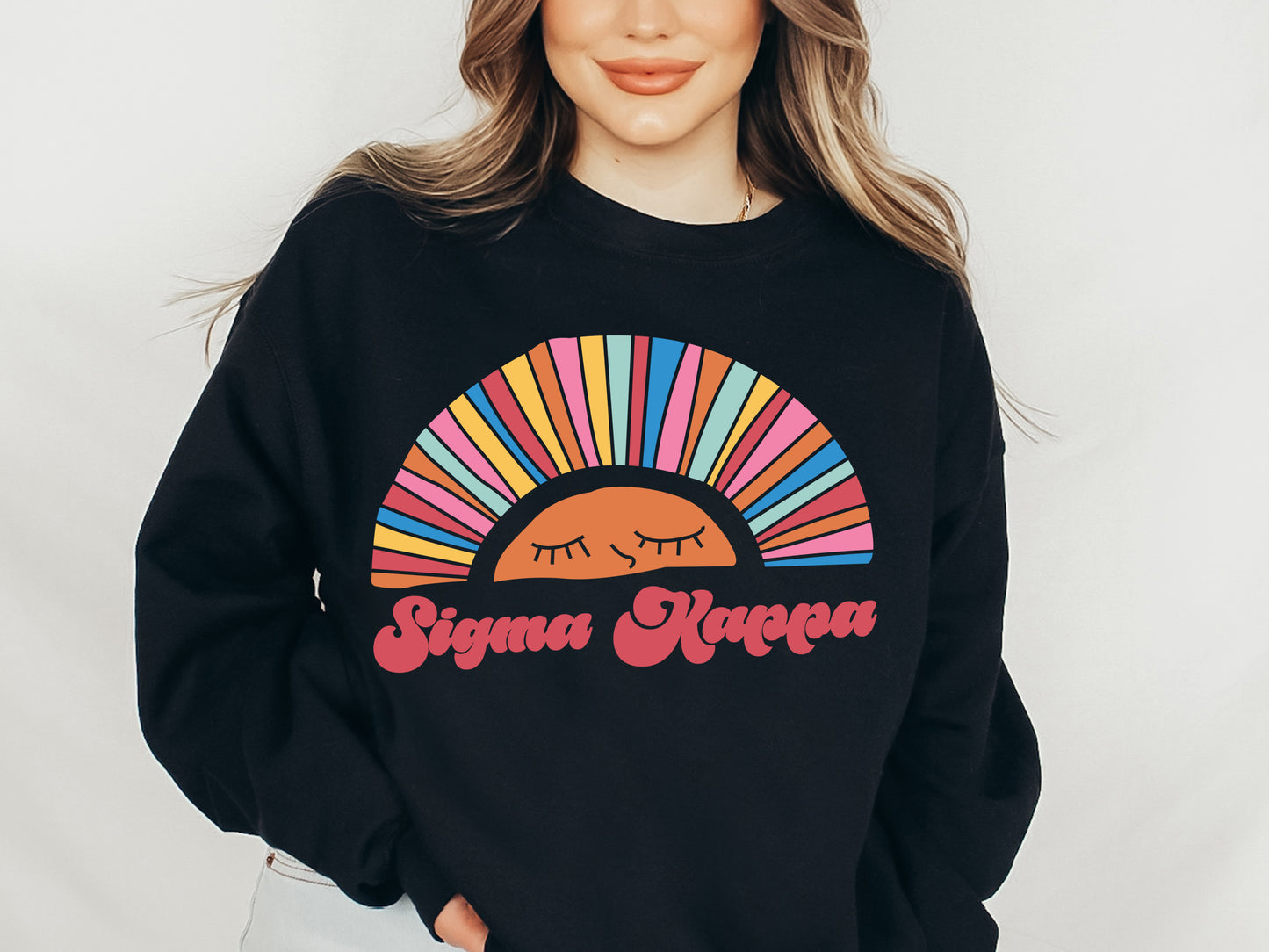 Sigma Kappa Sunshine Sorority Sweatshirt _ 3329g
