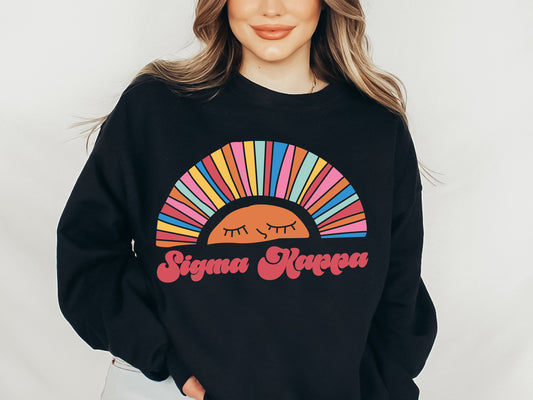 Sigma Kappa Sunshine Sorority Sweatshirt _ 3329g