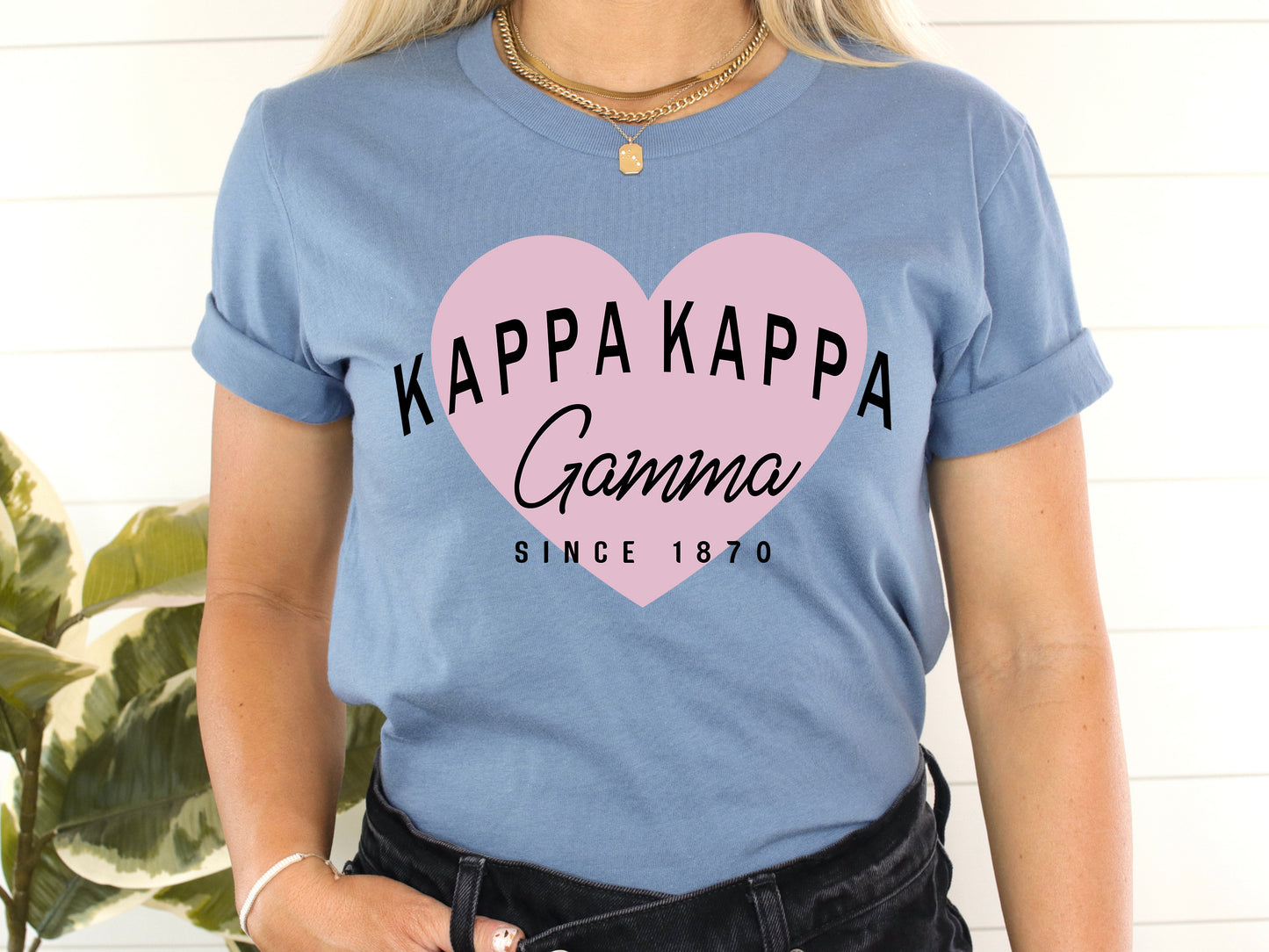 Kappa Kappa Gamma Pretty in Pink Sorority T-shirt _ 457g