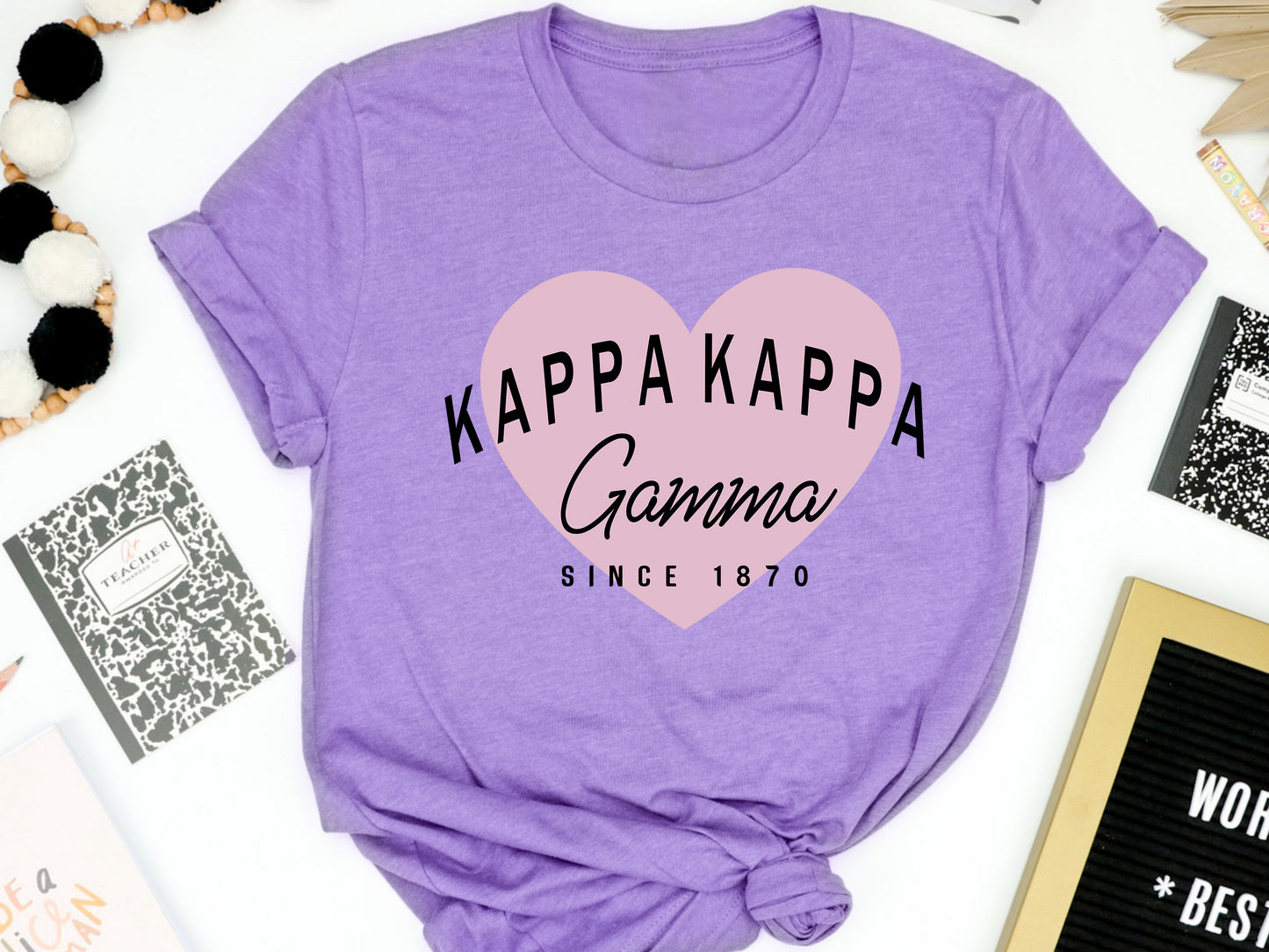 Kappa Delta Pretty in Pink Sorority T-shirt _ 456g
