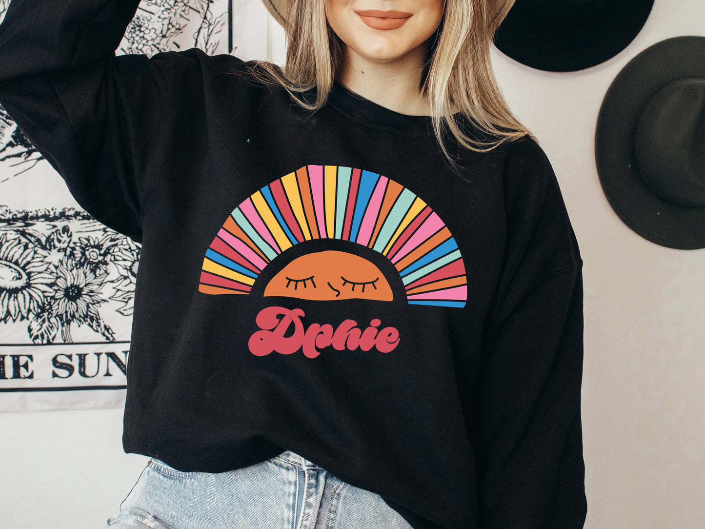 Delta Phi Epsilon Sunshine Sorority Sweatshirt _ 3319g