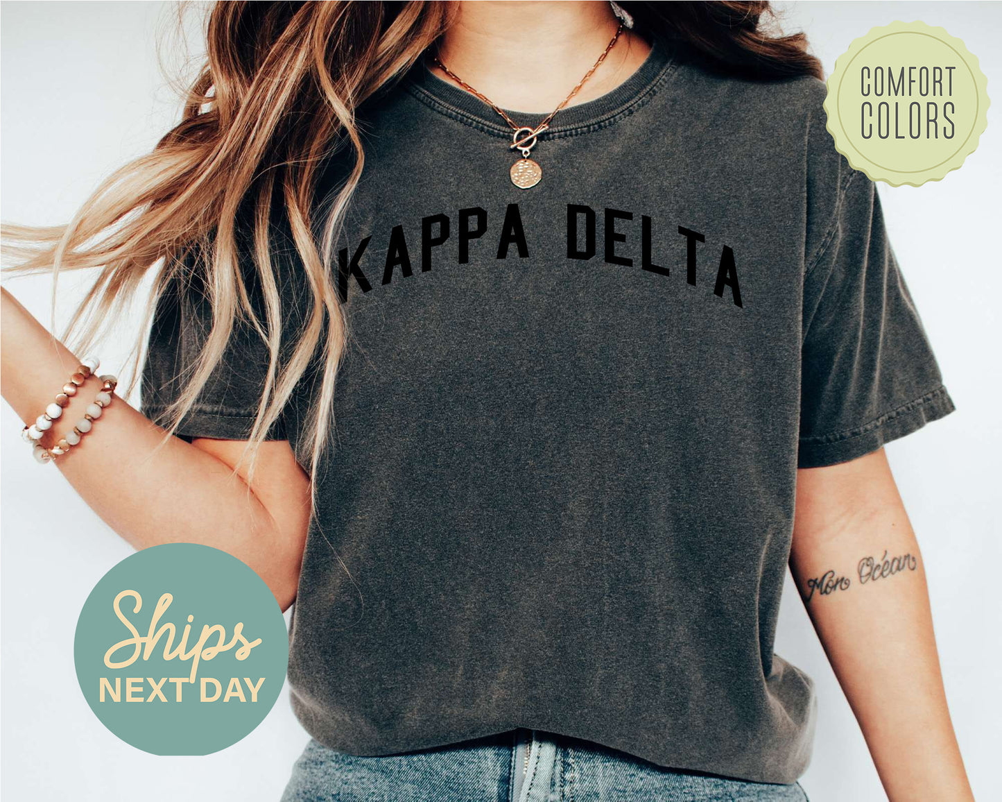 Kappa Delta Just Bold Comfort Colors Sorority T-shirt _ 2385g