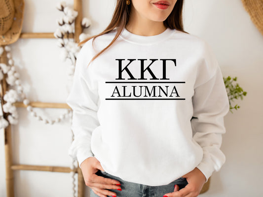 Kappa Kappa Gamma Just Turned Alumna Sorority Sweatshirt _ 30751g