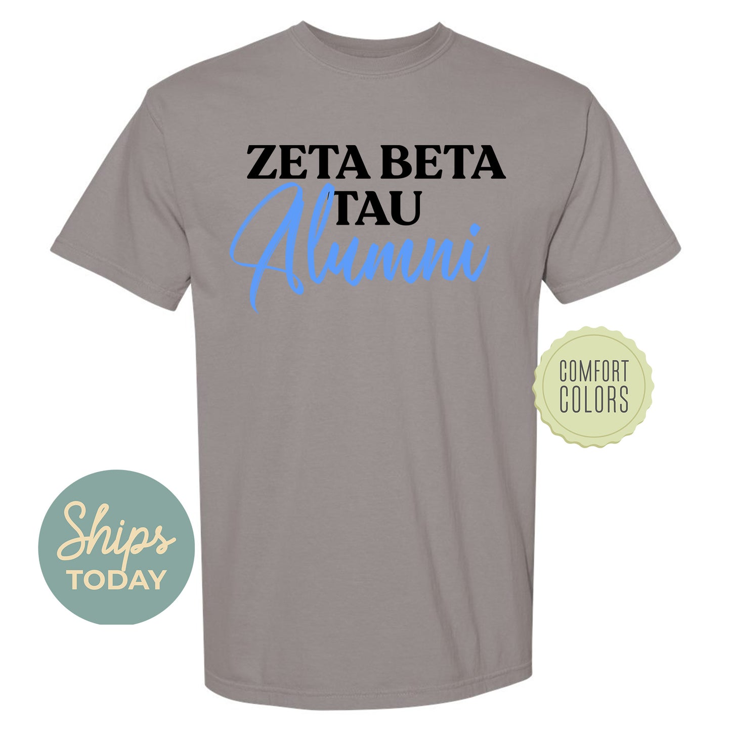 Zeta Beta Tau Alumni Comfort Colors Fraternity T-shirt _ 30789g