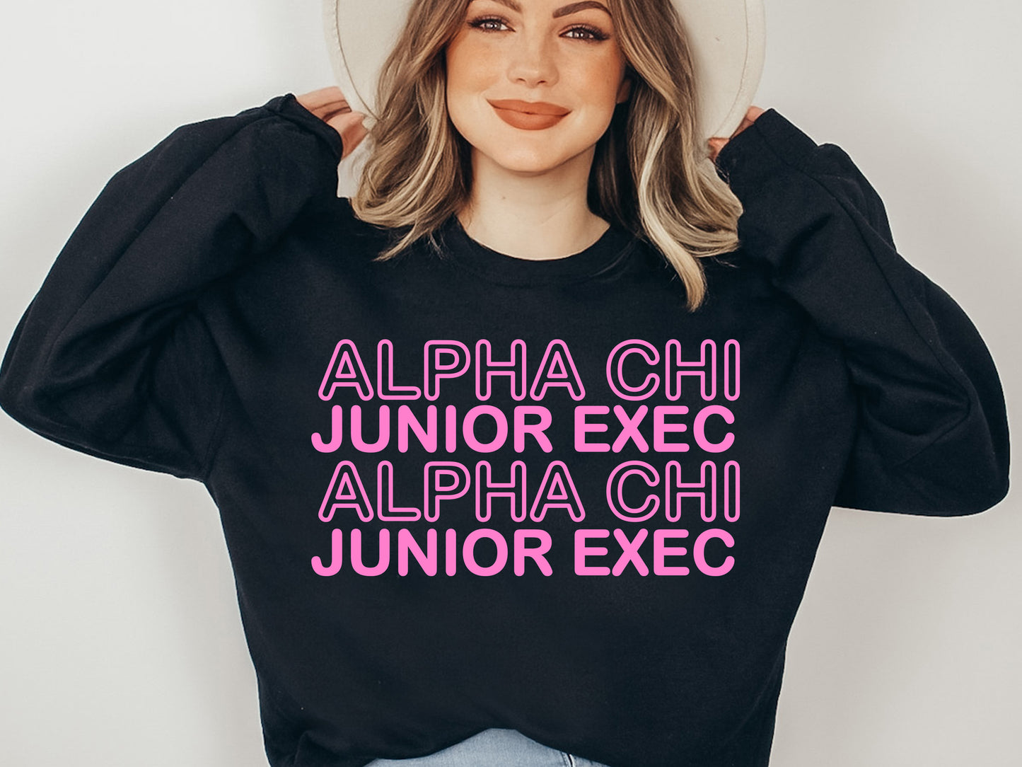 Alpha Chi Omega Junior Exec Sorority Sweatshirt _ 30926g