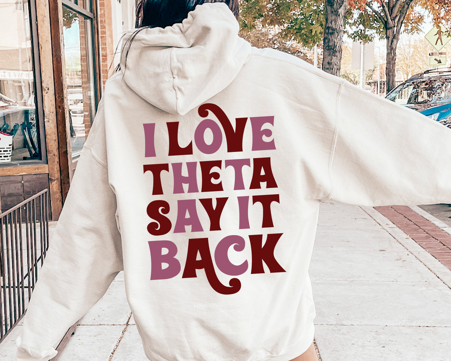 Kappa Alpha Theta Say it Back Sorority Hoodie _ 33387g