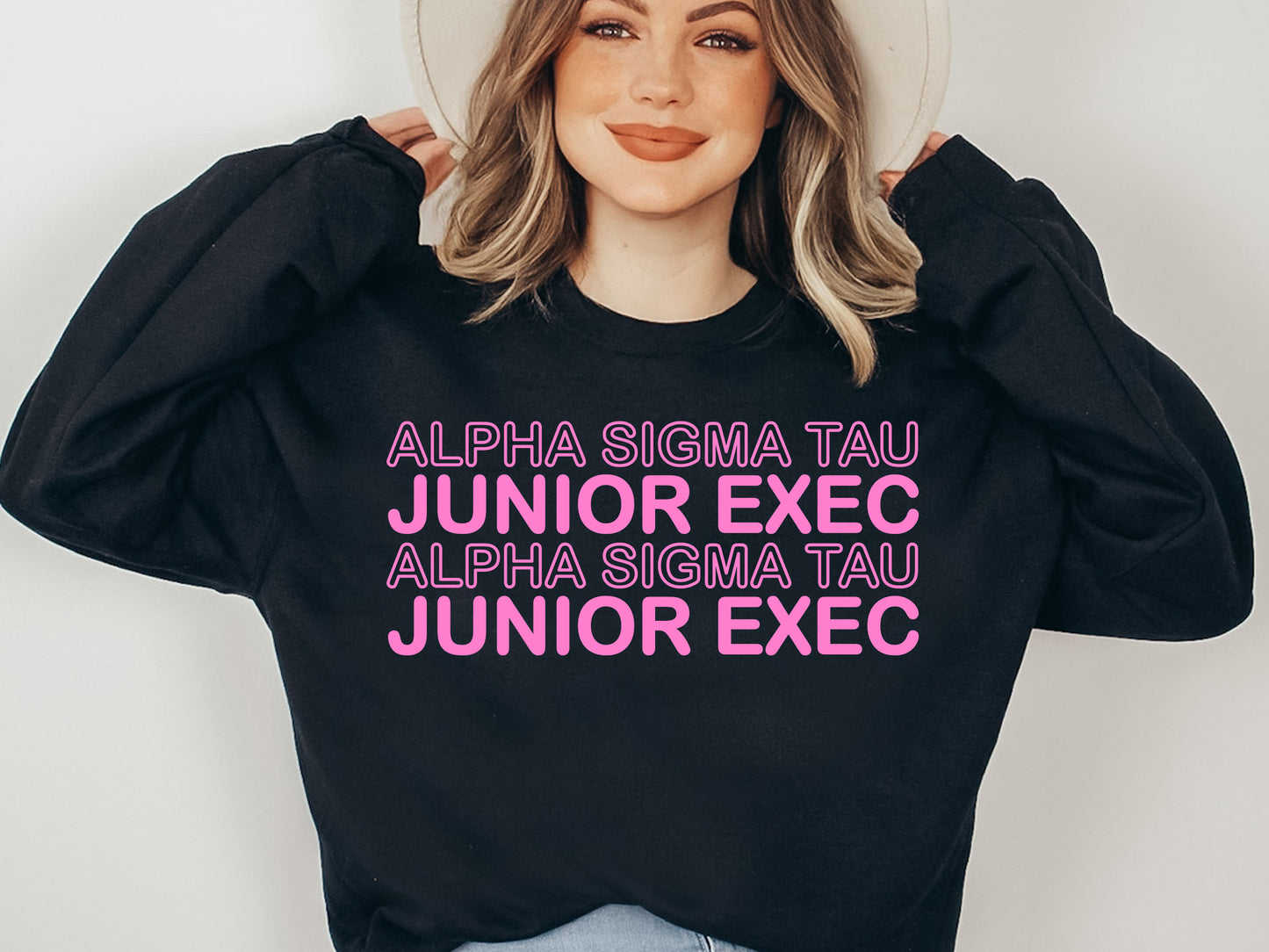 Alpha Sigma Tau Junior Exec Sorority Sweatshirt _ 30933g