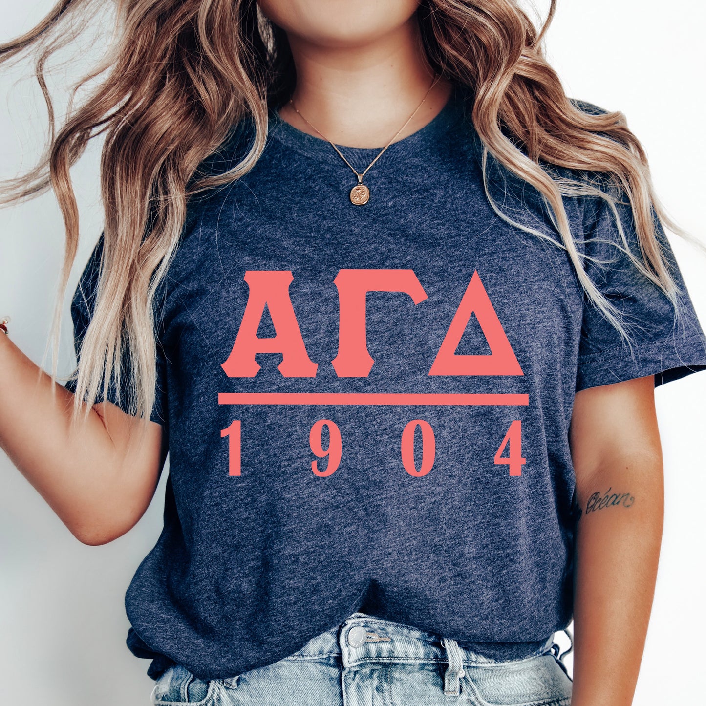Alpha Gamma Delta Monochromatic Sorority T-shirt _ 30846g