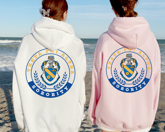 Theta Phi Alpha Crested Tradition Sorority Hoodie _ 32840g