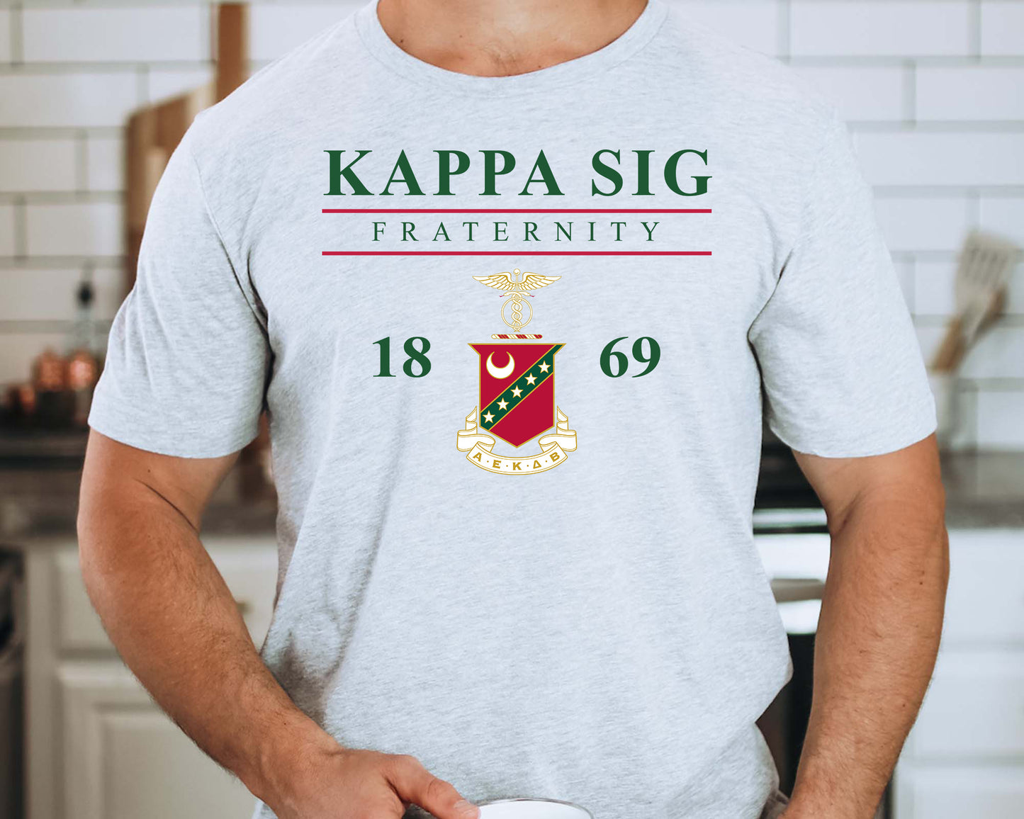 Kappa Sigma Iconic Crest Fraternity T-shirt _ 31129g