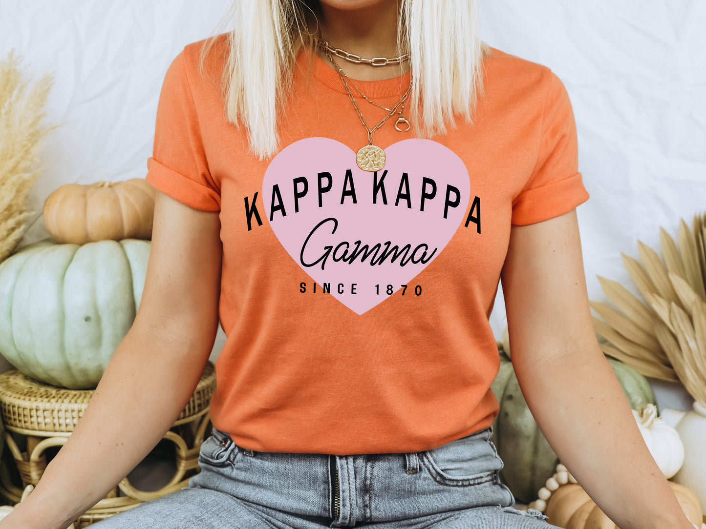 Kappa Kappa Gamma Pretty in Pink Sorority T-shirt _ 457g