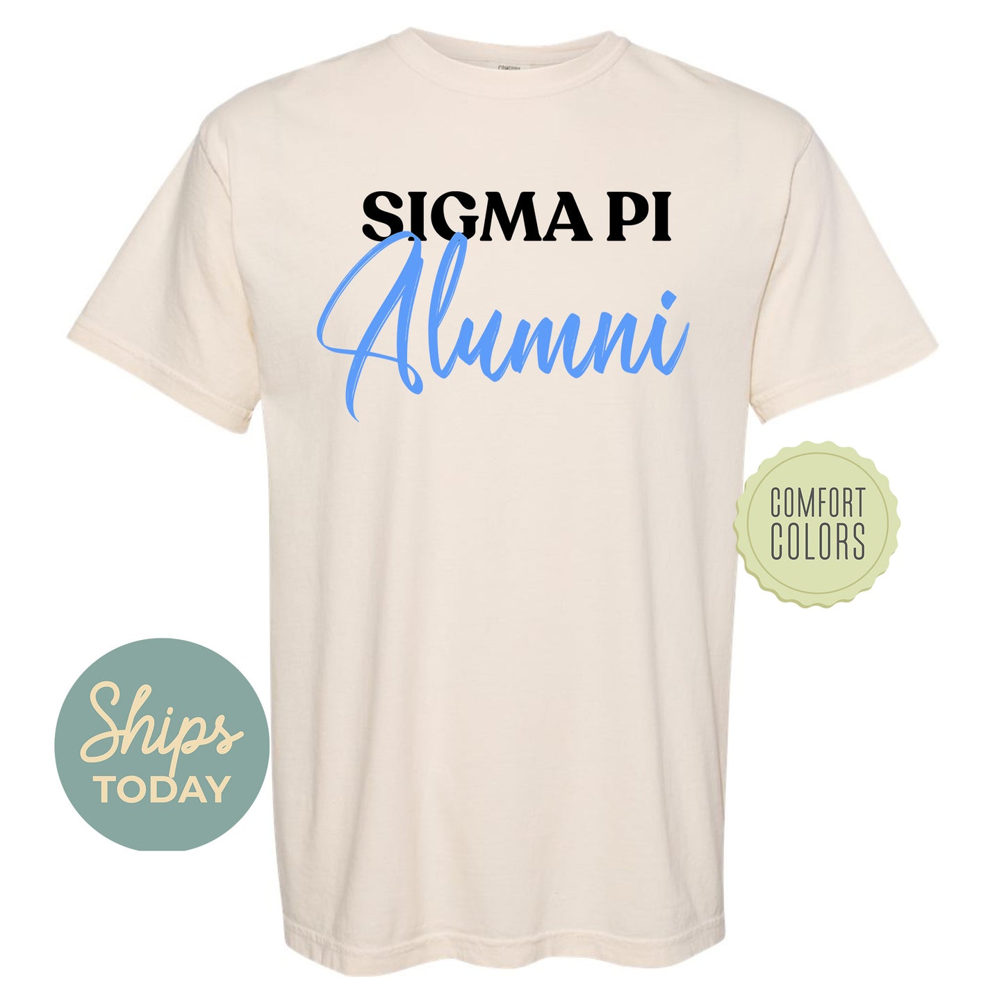 Sigma Pi Alumni Comfort Colors Fraternity T-shirt _ 30785g