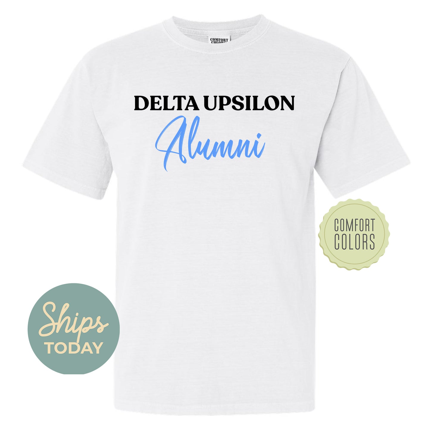 Delta Upsilon Alumni Comfort Colors Fraternity T-shirt _ 30769g