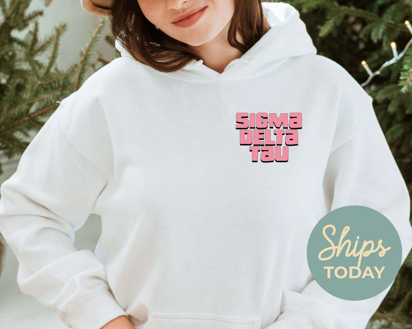 Sigma Delta Tau Dreamy Garden Sorority Hoodie _ 31837g