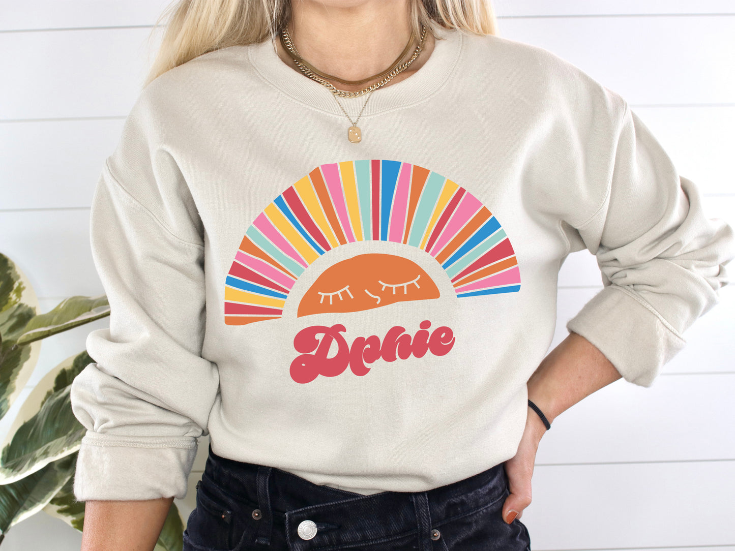 Delta Phi Epsilon Sunshine Sorority Sweatshirt _ 3319g