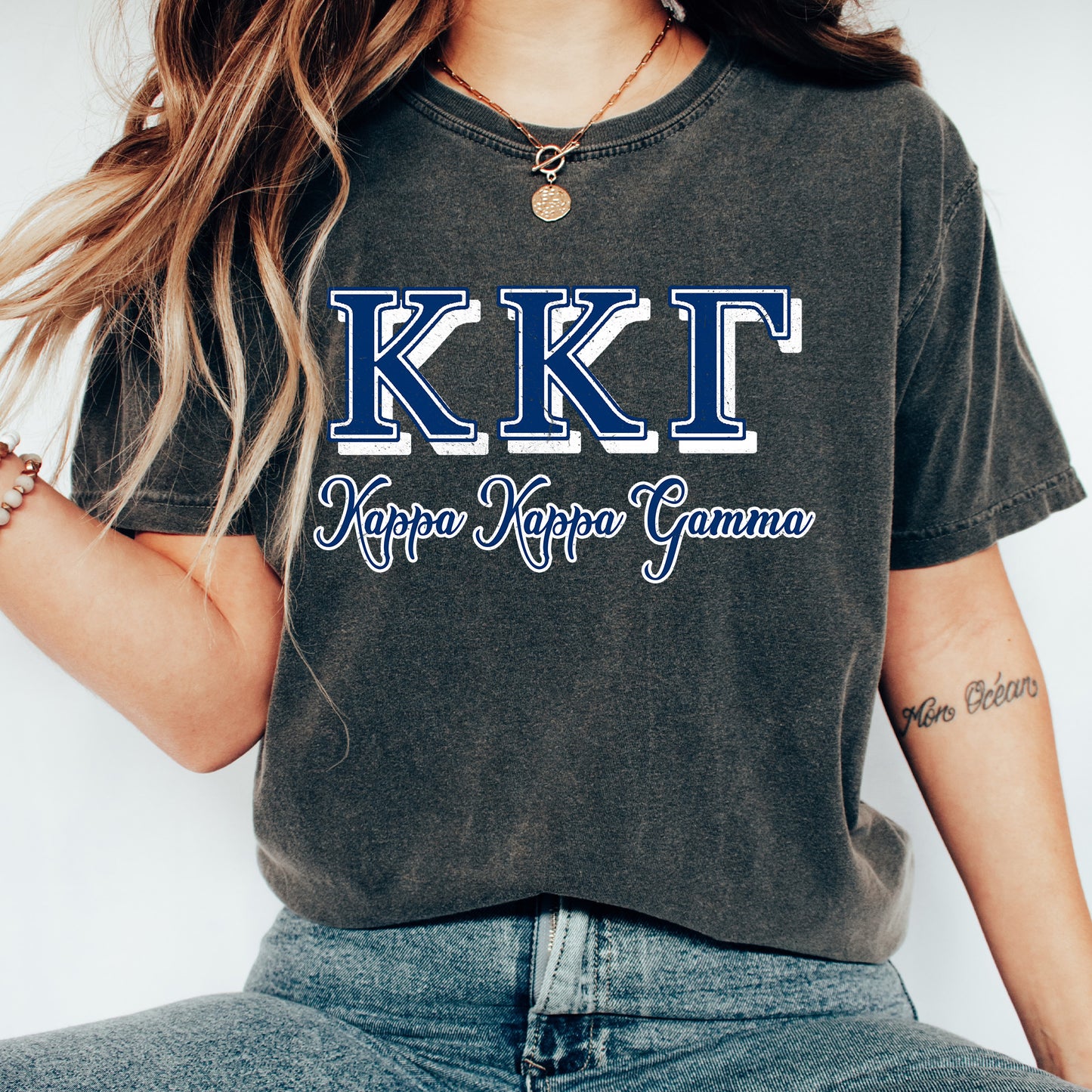Kappa Kappa Gamma Greek Colors Sorority T-shirt _ 36086g