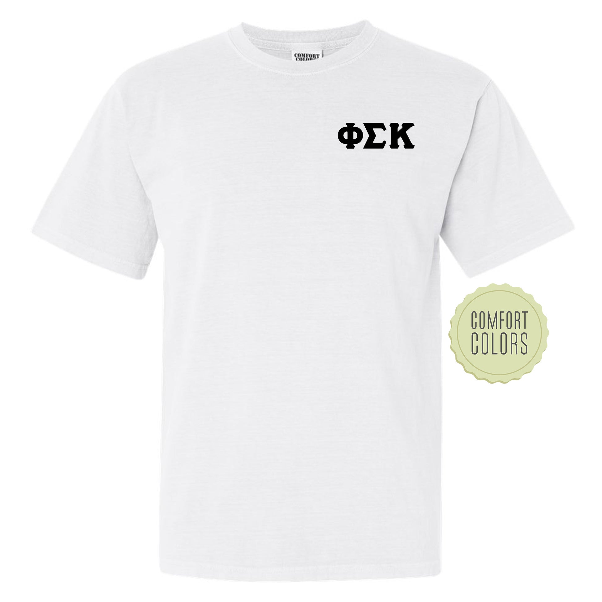 a white t - shirt with the word ok on it
