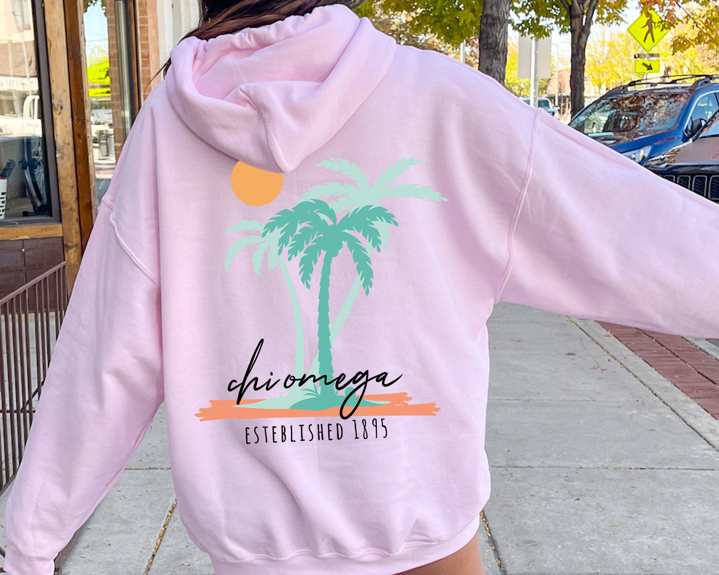 Chi Omega Island Sisterhood Sorority Hoodie _ 33568g