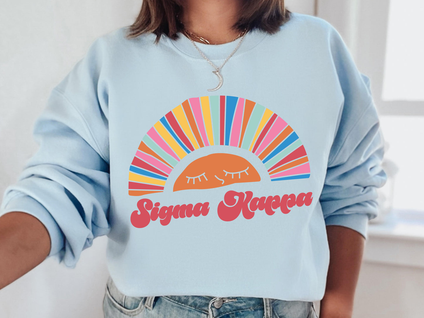 Sigma Kappa Sunshine Sorority Sweatshirt _ 3329g