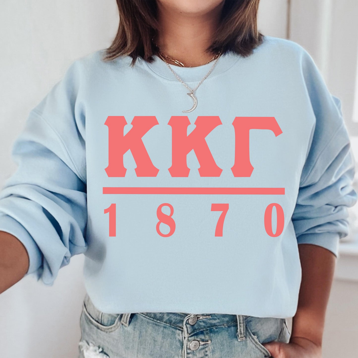 Kappa Kappa Gamma Monochromatic Sorority Sweatshirt _ 30860g