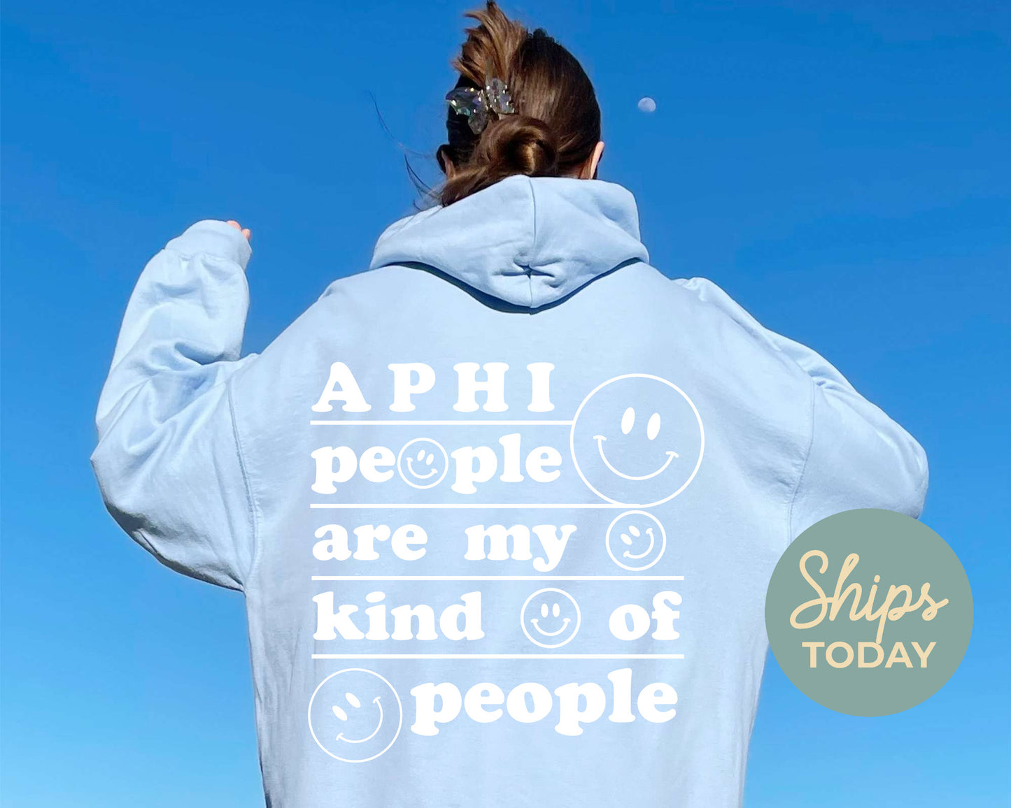 Alpha Phi My Kind of People Sorority Hoodie _ 33263g