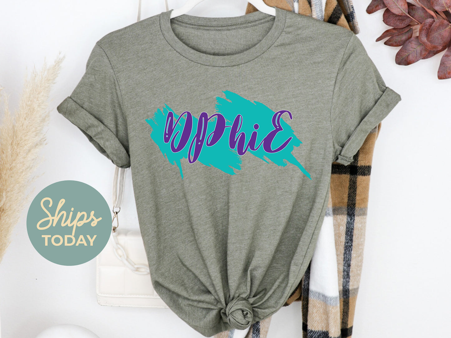 Delta Phi Epsilon Paint Party Sorority T-shirt _ 4484g