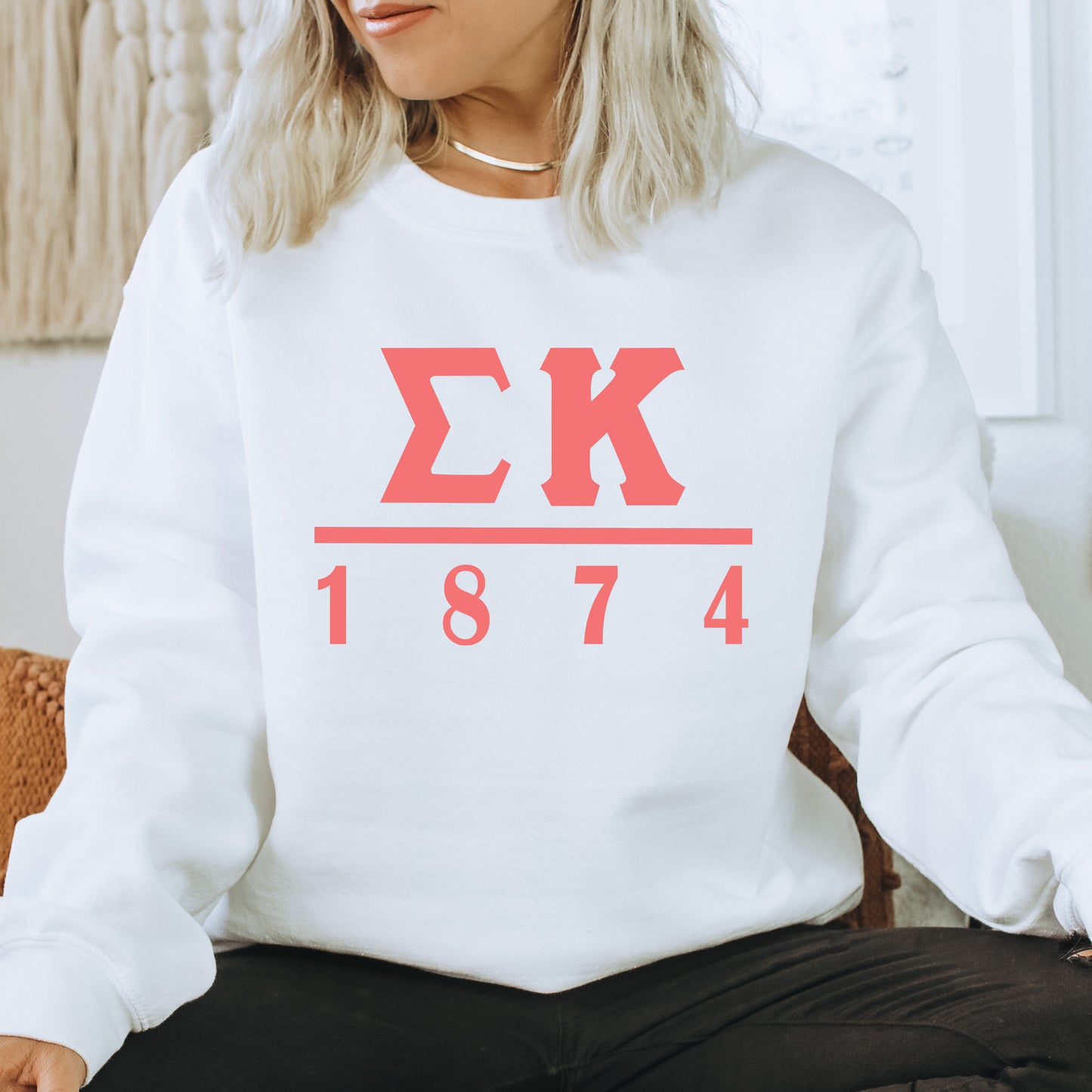 Sigma Kappa Monochromatic Sorority Sweatshirt _ 30865g