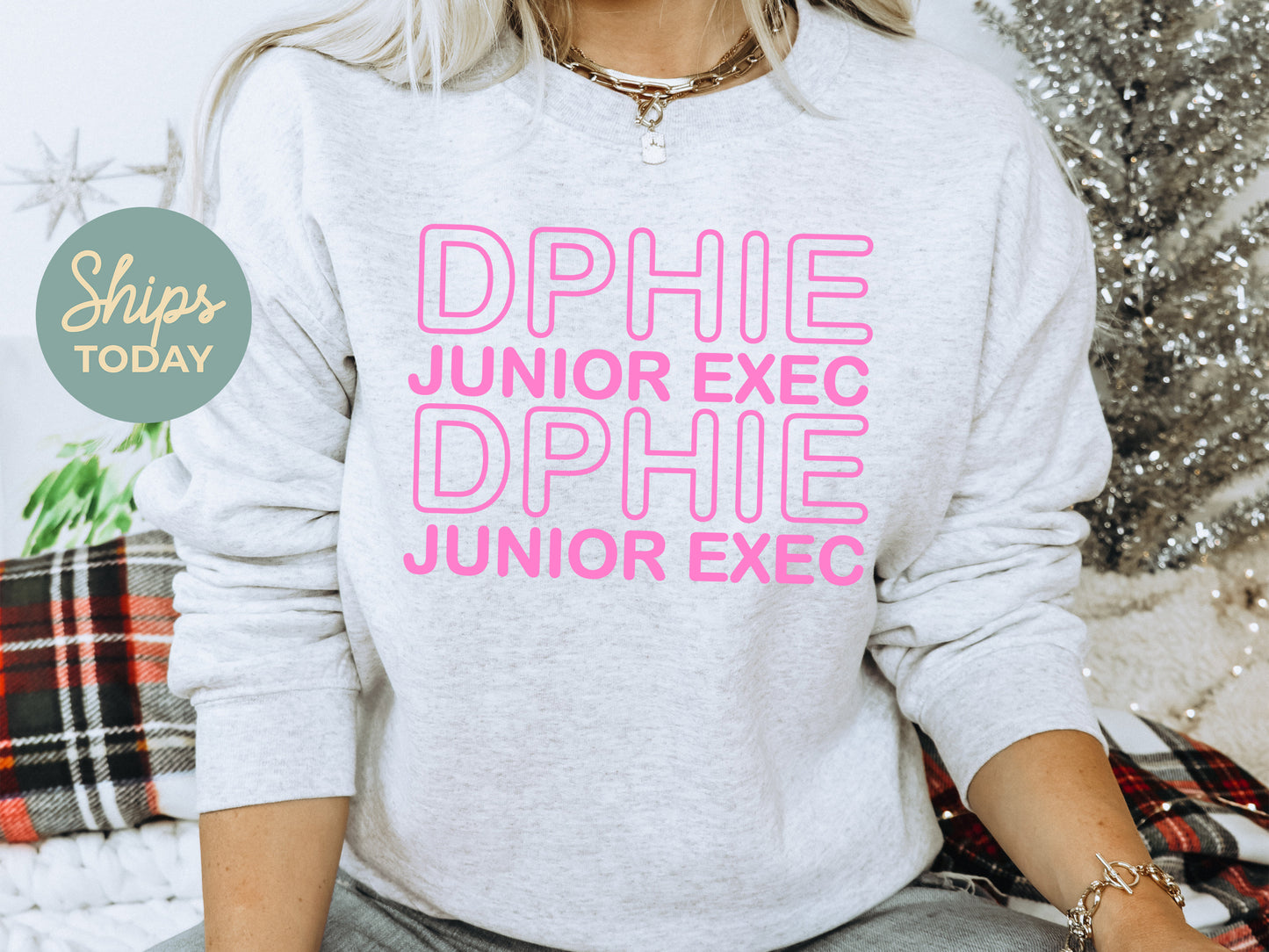 Delta Phi Epsilon Junior Exec Sorority Sweatshirt _ 30938g
