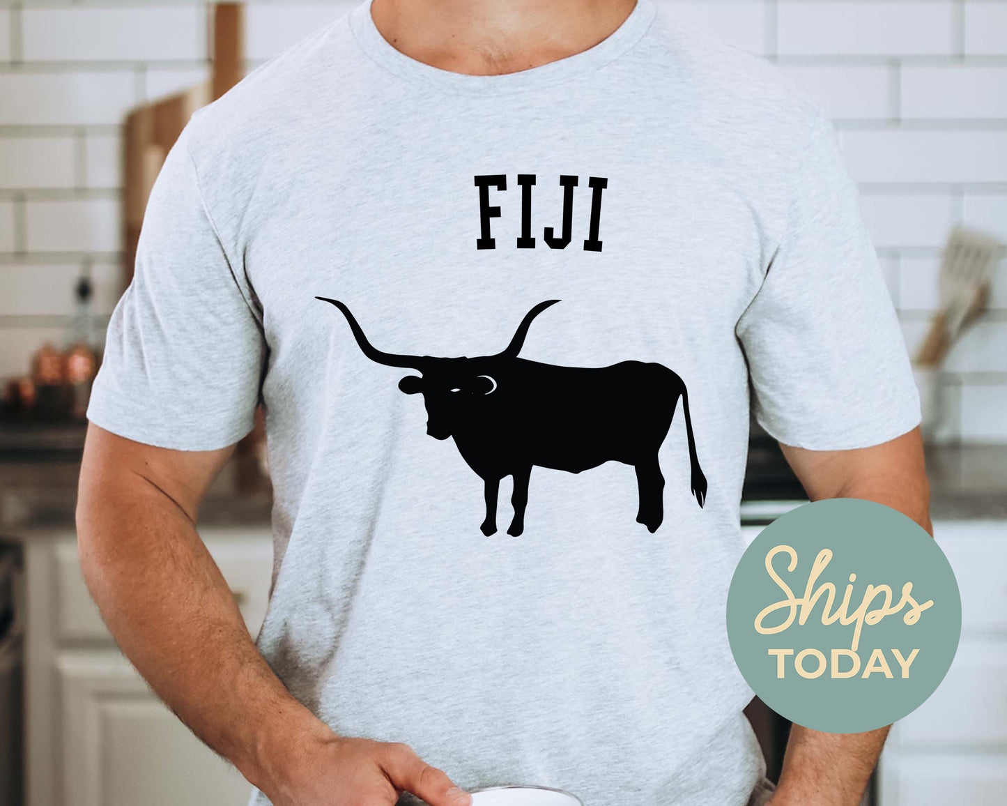 FIJI Long Horn Fraternity T-shirt _ 1534g