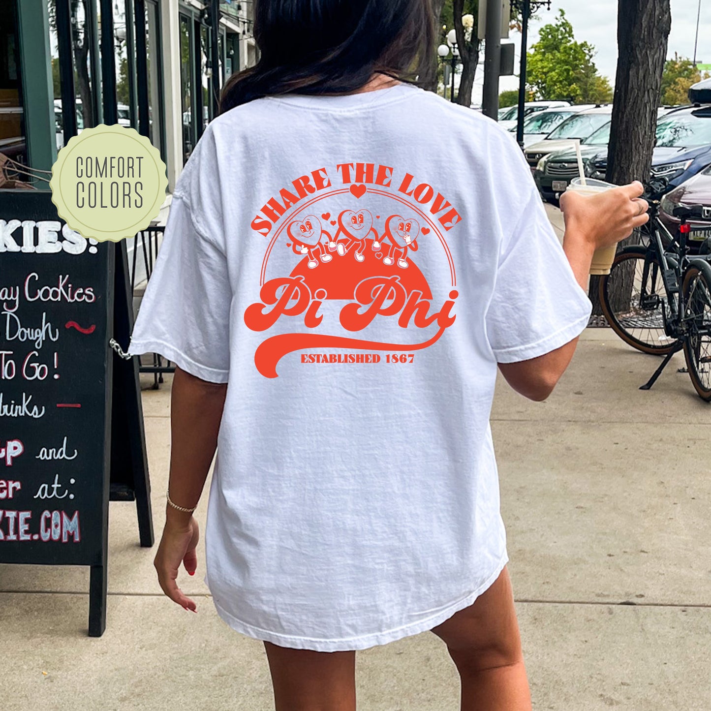 Pi Beta Phi Share the Love Comfort Colors Sorority T-shirt _ 33252g