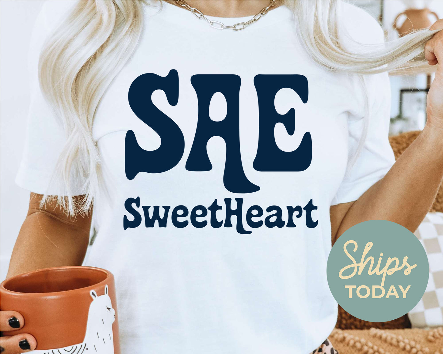 Sigma Alpha Epsilon Trendy Sweetheart Fraternity T-shirt _ 2009g