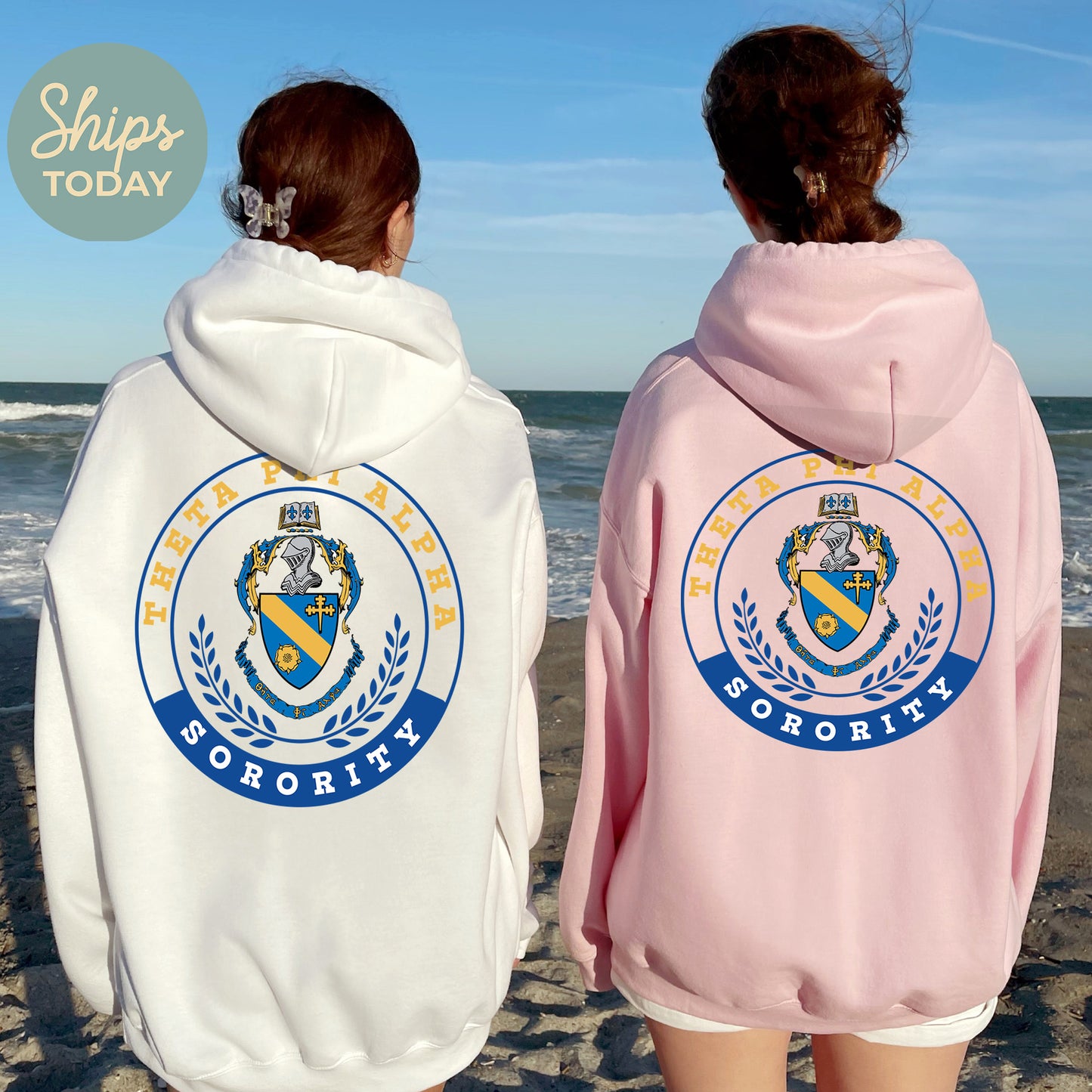 Theta Phi Alpha Crested Tradition Sorority Hoodie _ 32840g