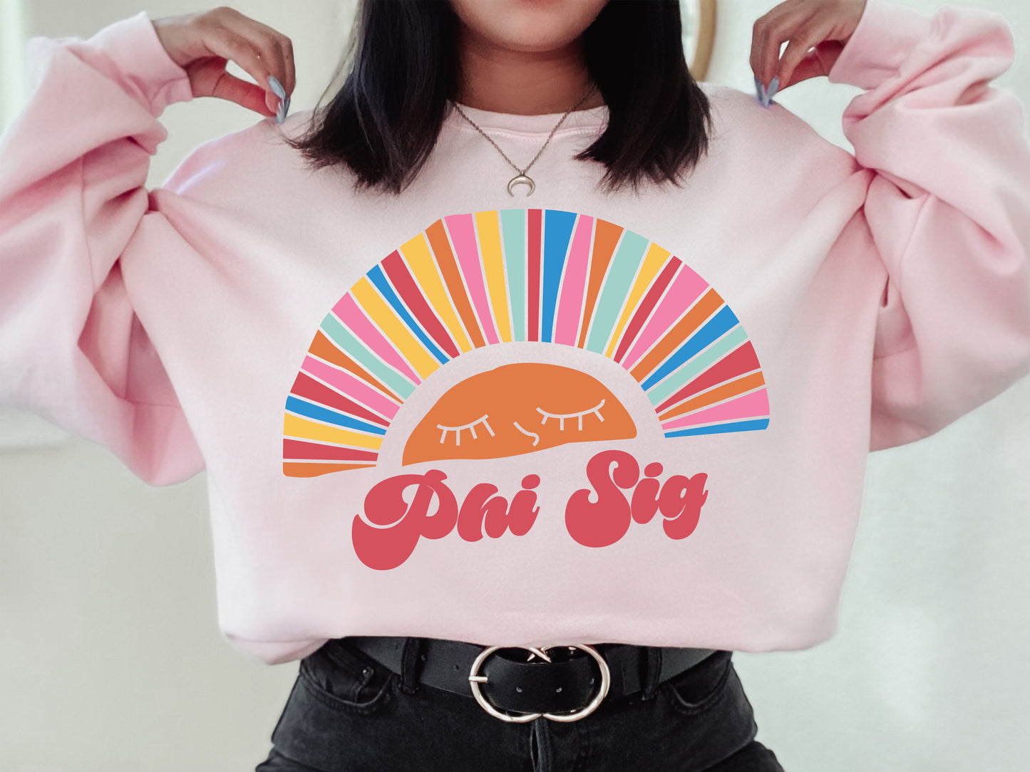 Phi Sigma Sigma Sunshine Sorority Sweatshirt _ 3326g
