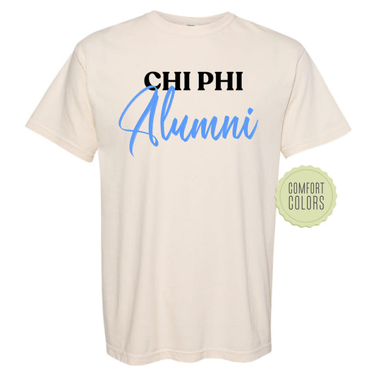 Chi Phi Alumni Comfort Colors Fraternity T-shirt _ 30765g