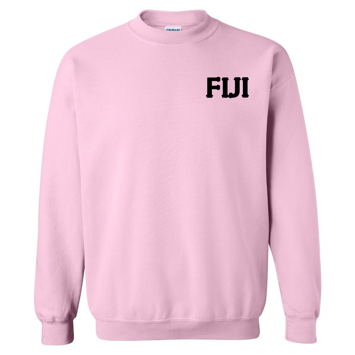 a pink sweatshirt with the word fui printed on it