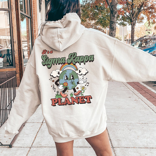 Sigma Kappa Kinder Planet Sorority Hoodie _ 35433g