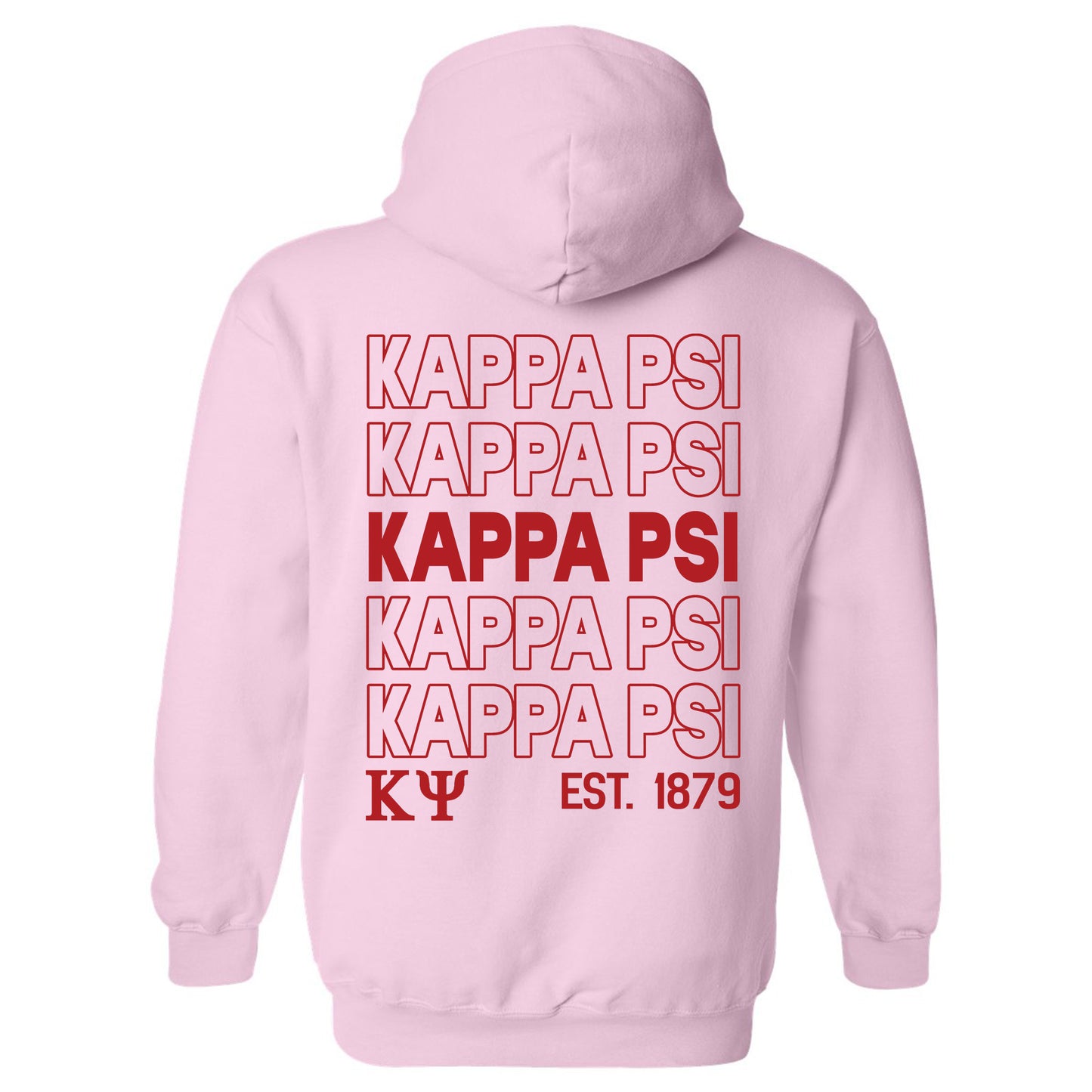 Kappa Psi Repeating Letters COED Hoodie _ 35590g