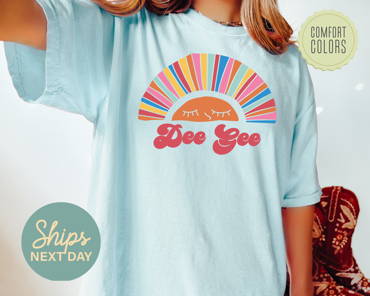 Delta Gamma Sunshine Comfort Colors Sorority T-shirt _ 3318g