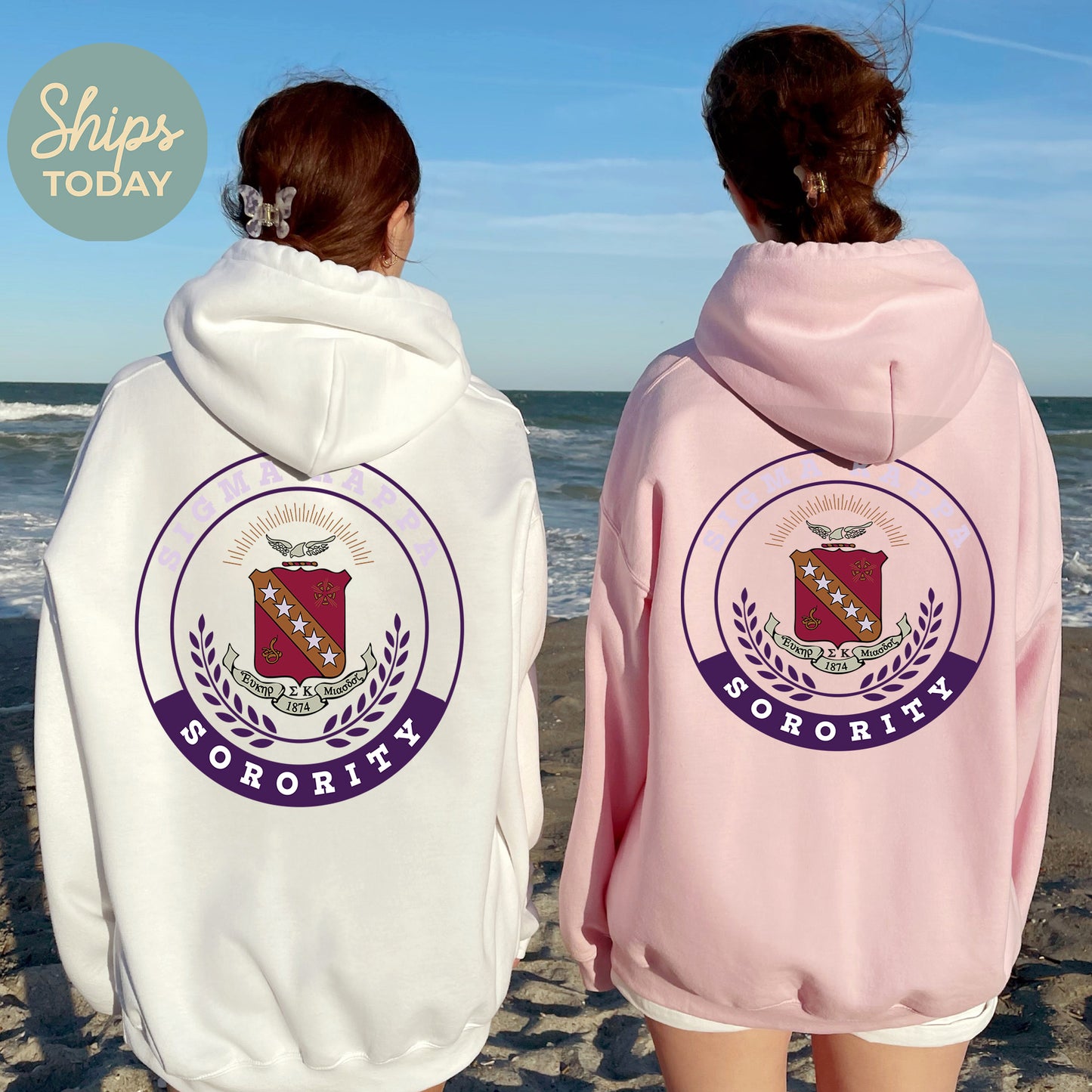 Sigma Kappa Crested Tradition Sorority Hoodie _ 32838g