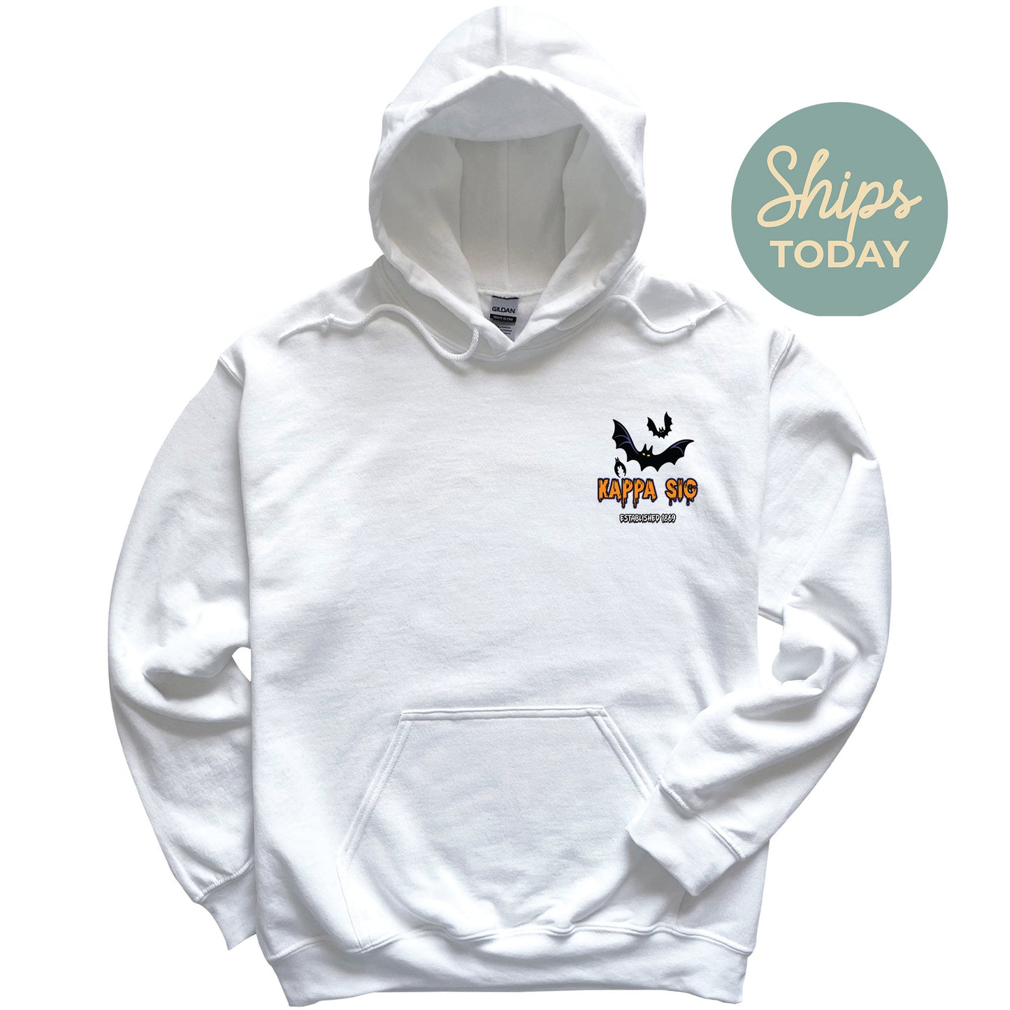 Kappa Sigma Halloween Bats Fraternity Hoodie _ 36263g