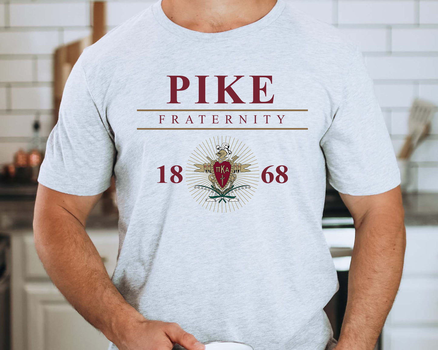 Pi Kappa Alpha Iconic Crest Fraternity T-shirt _ 31136g