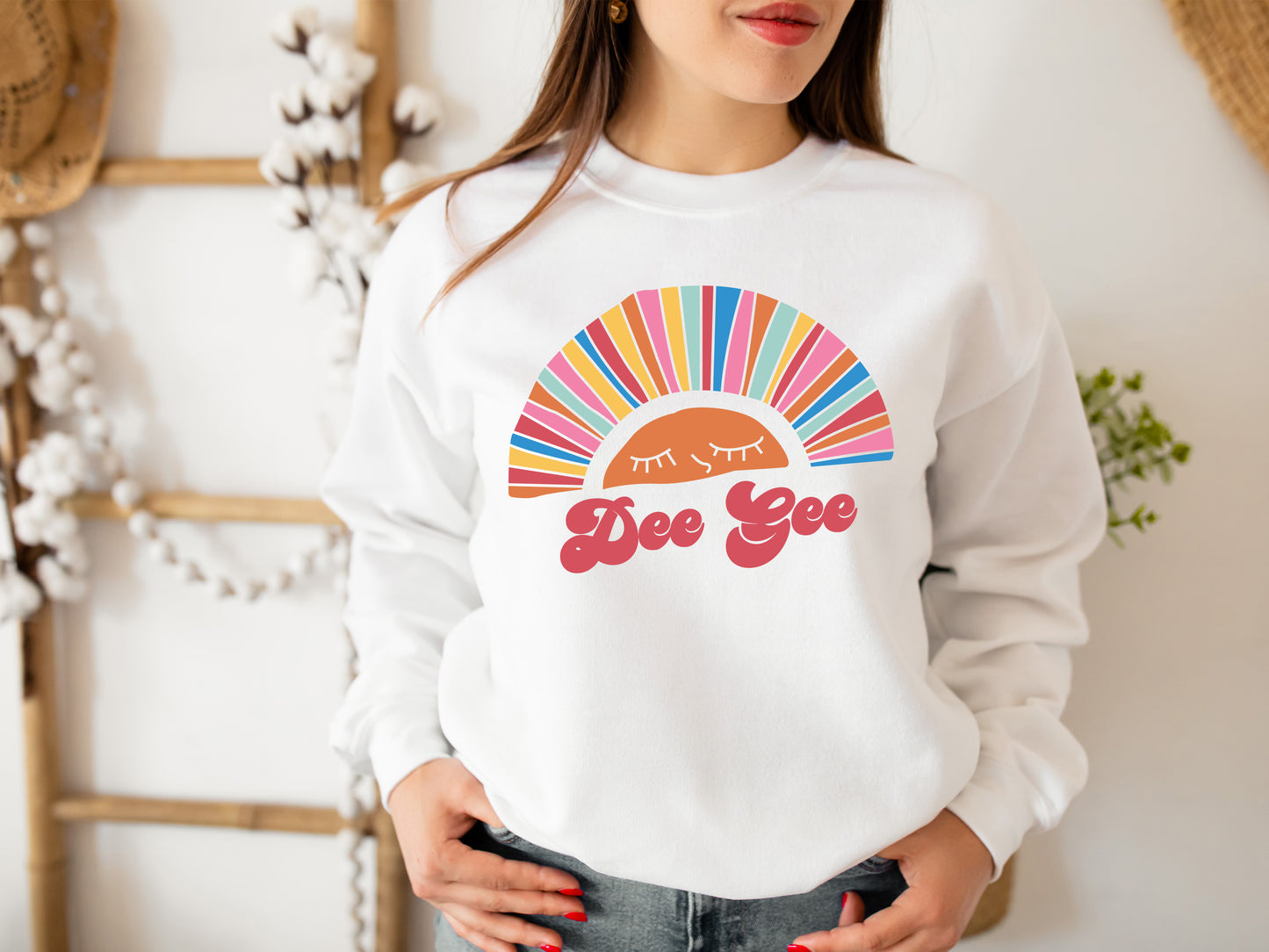 Delta Gamma Sunshine Sorority Sweatshirt _ 3318g