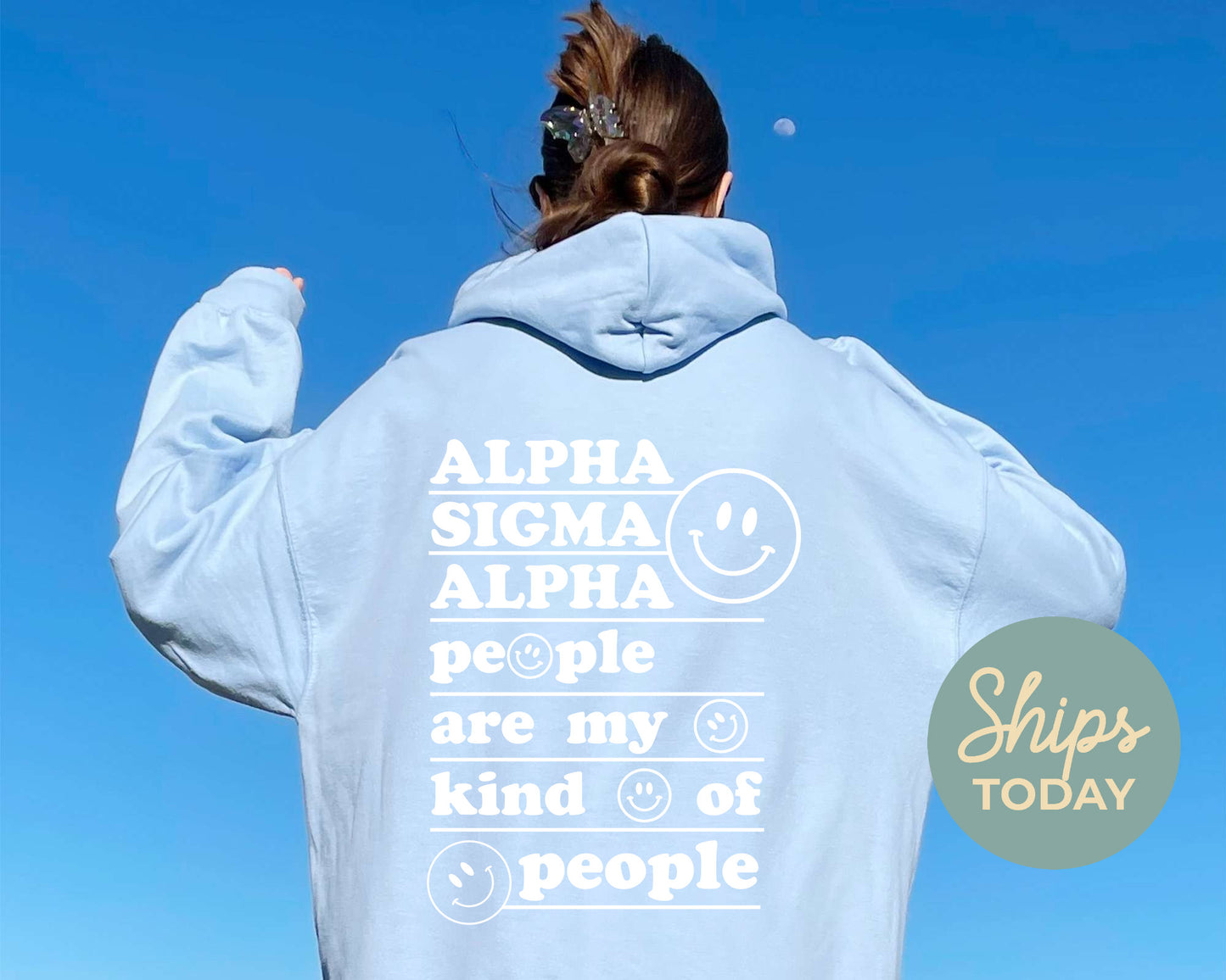 Alpha Sigma Alpha My Kind of People Sorority Hoodie _ 33264g
